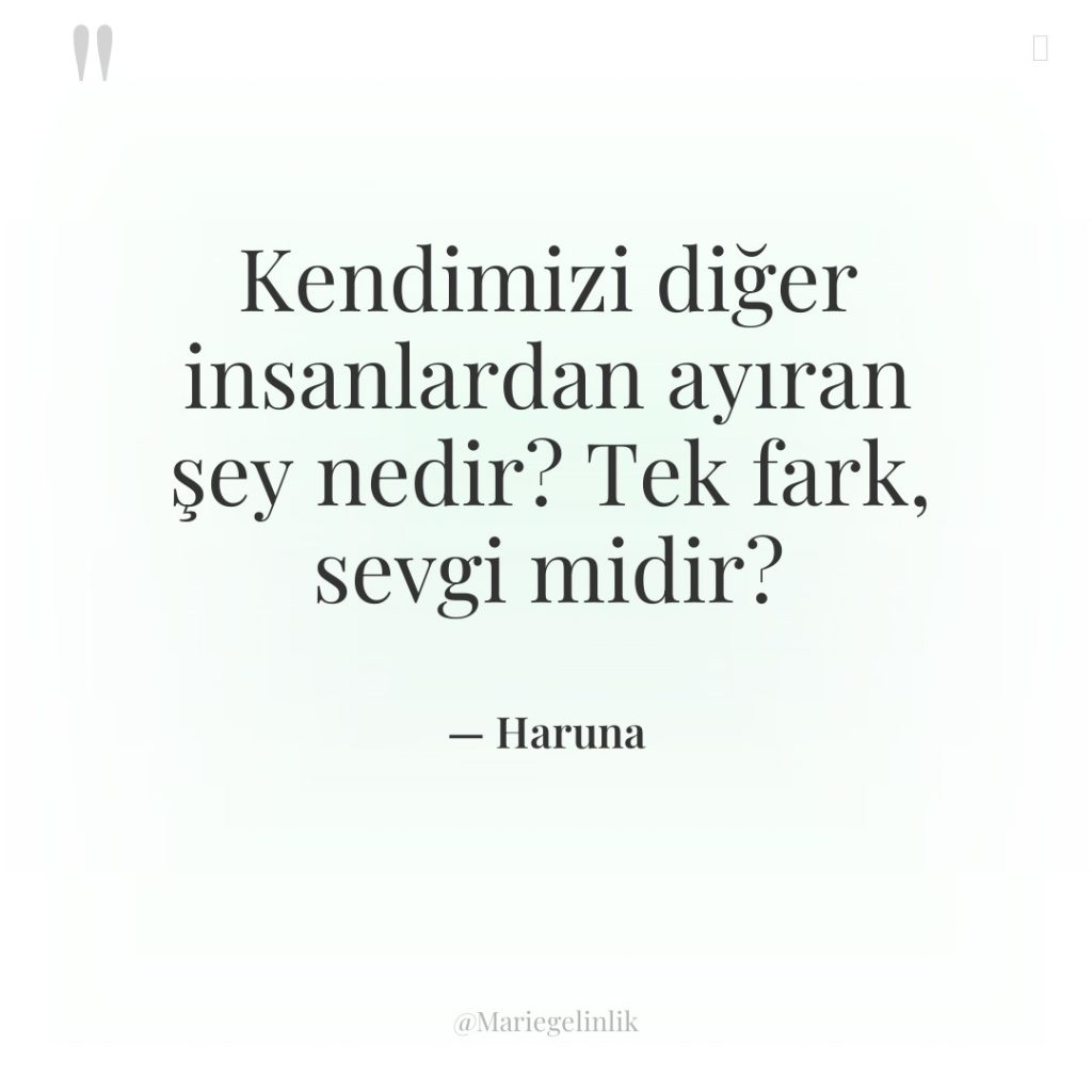 Kendimizi diğer insanlardan ayıran şey nedir? Tek fark, sevgi midir?