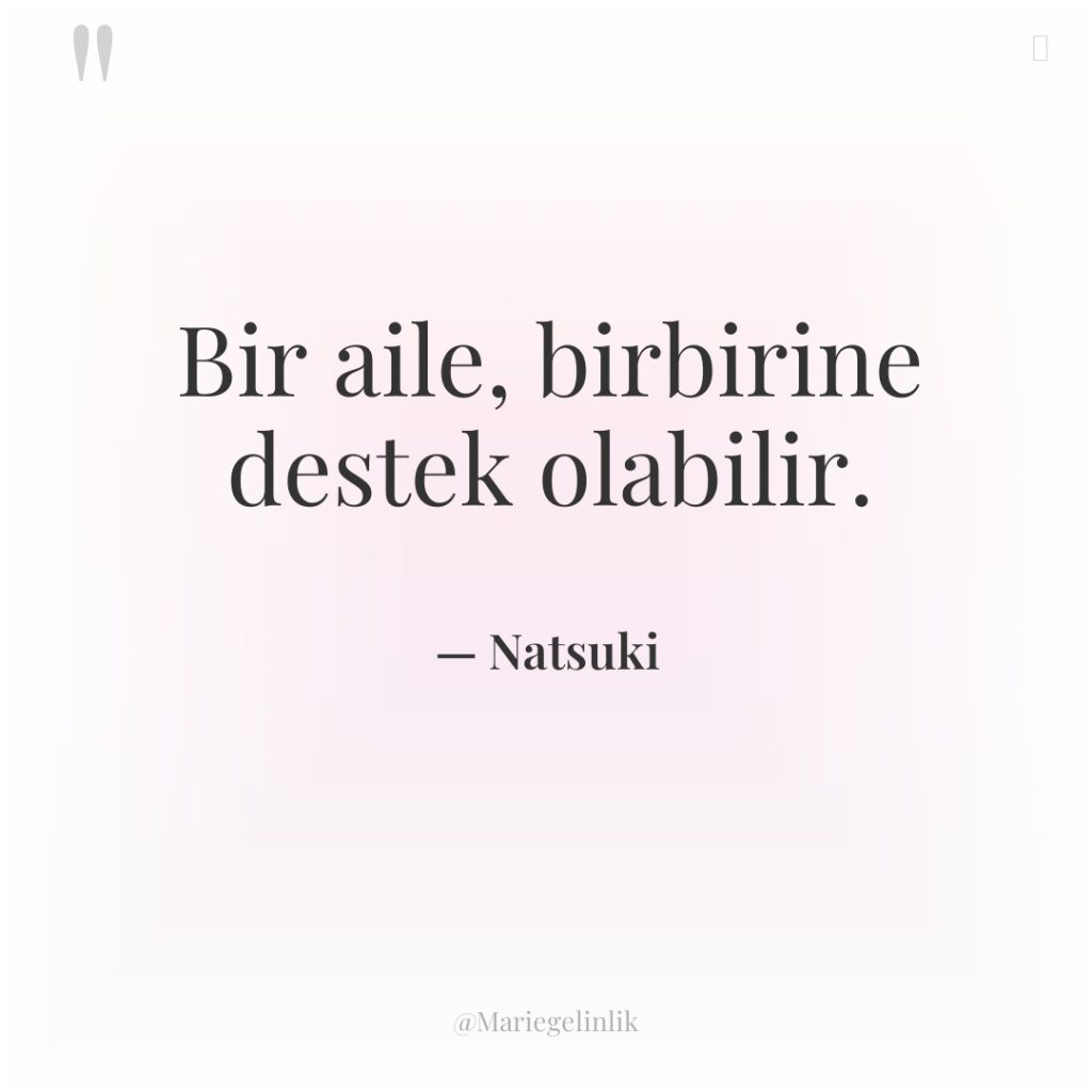 Bir aile, birbirine destek olabilir.