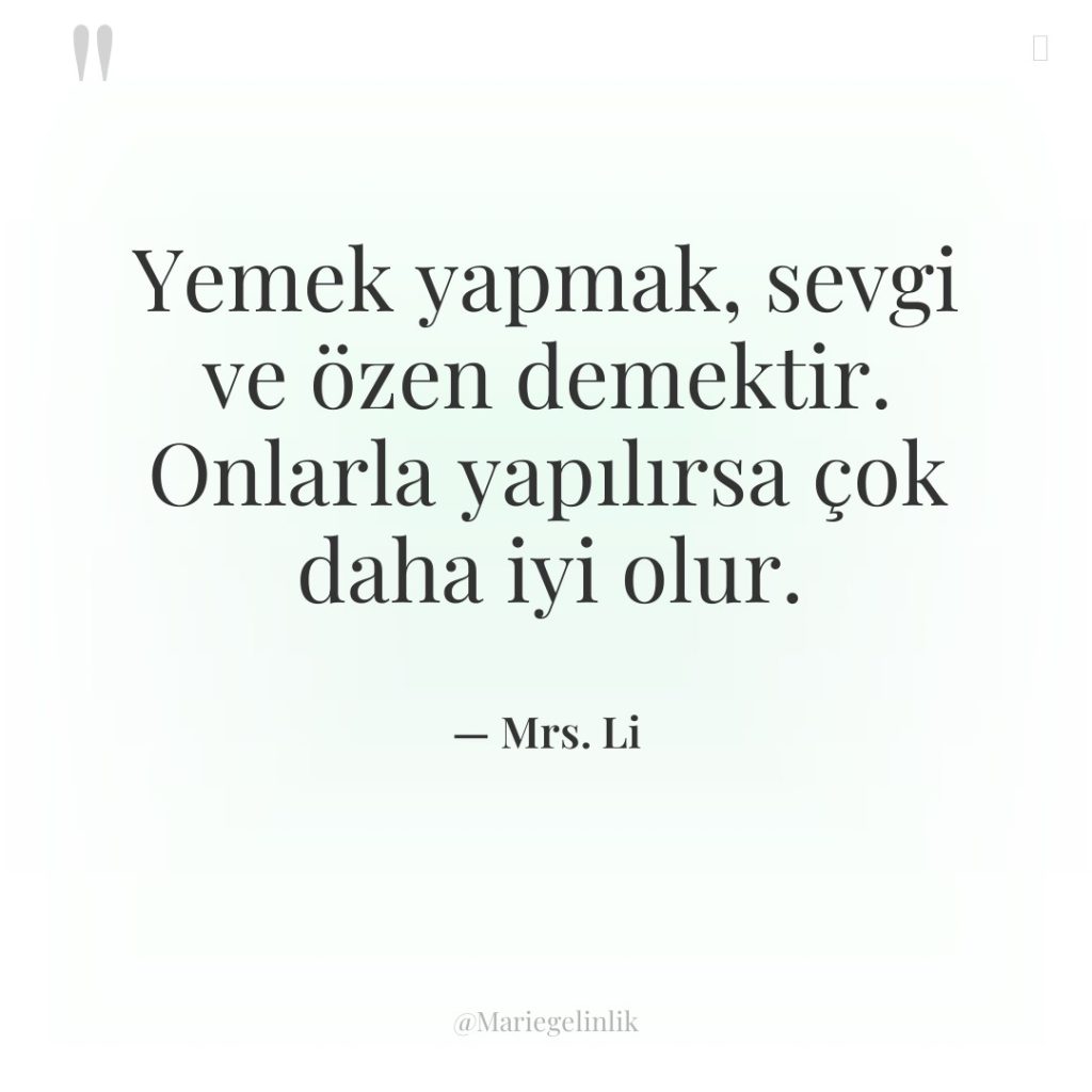 Yemek yapmak, sevgi ve özen demektir. Onlarla yapılırsa çok daha…