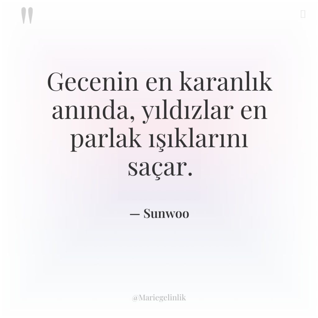 Gecenin en karanlık anında, yıldızlar en parlak ışıklarını saçar.