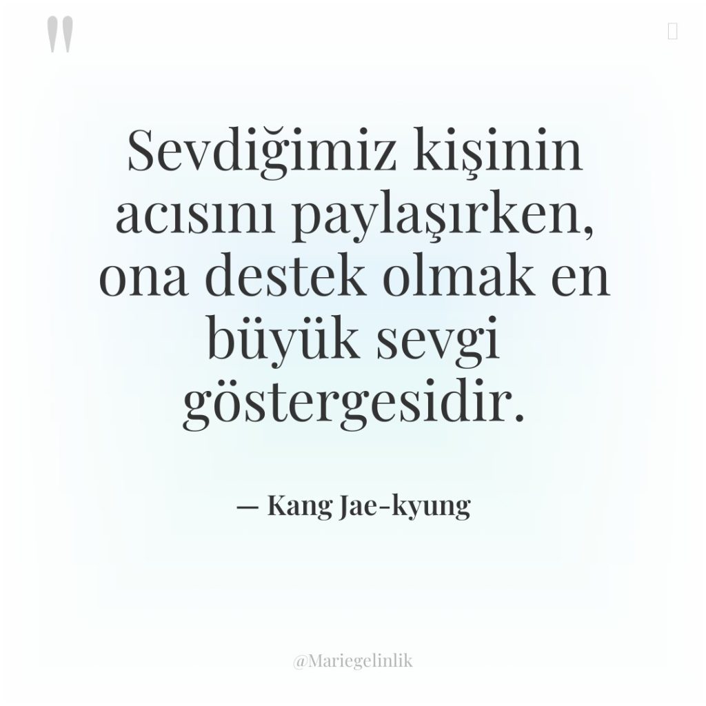 Sevdiğimiz kişinin acısını paylaşırken, ona destek olmak en büyük sevgi…