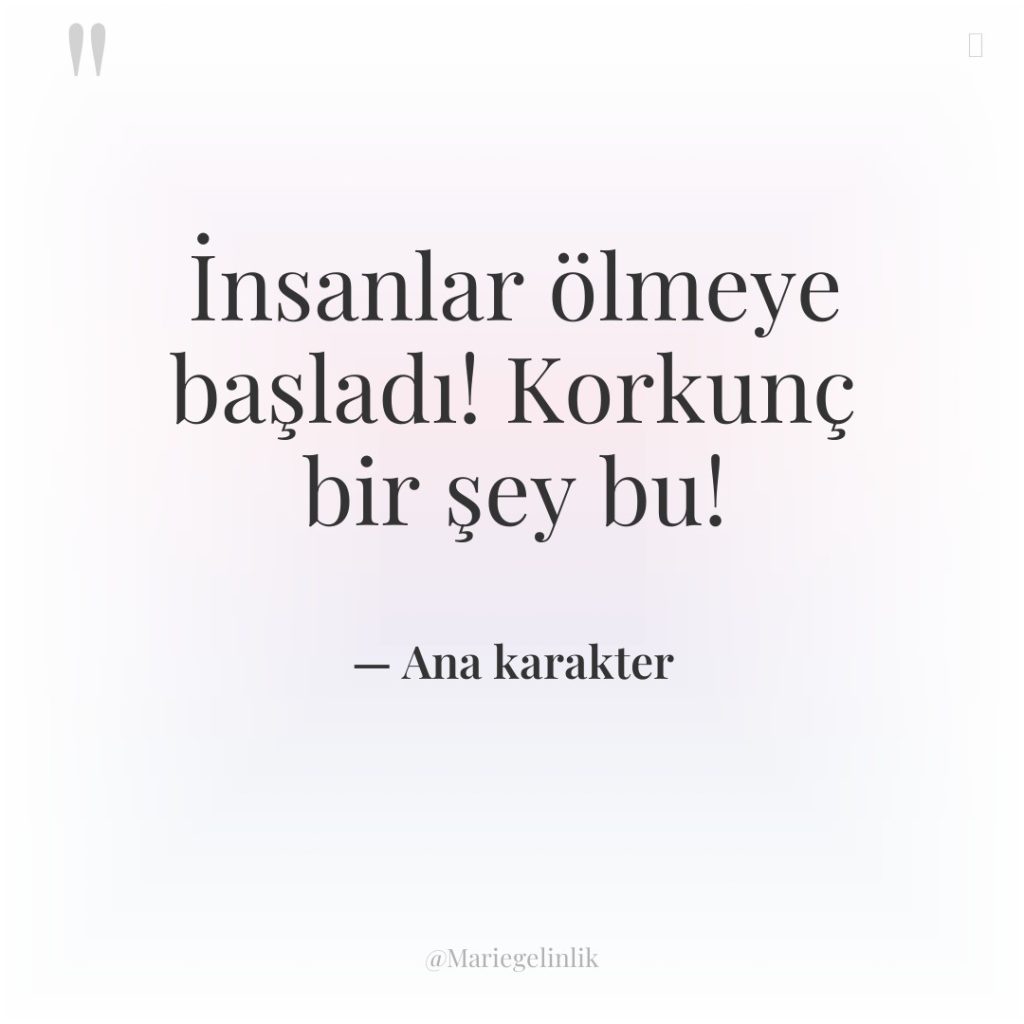 İnsanlar ölmeye başladı! Korkunç bir şey bu!