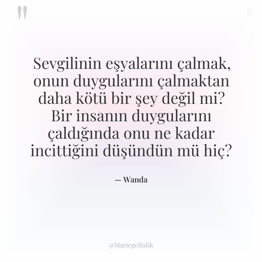 Sevgilinin eşyalarını çalmak, onun duygularını çalmaktan daha kötü bir şey…