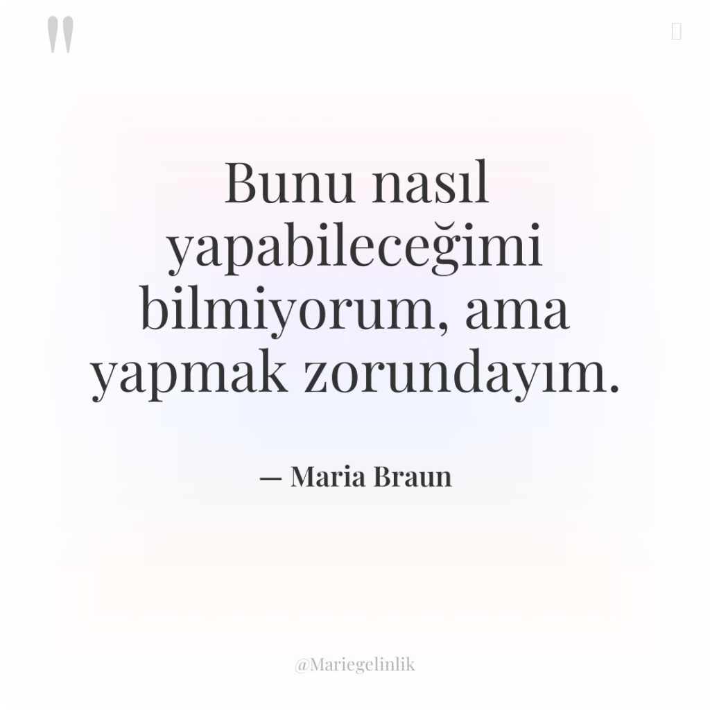 Bunu nasıl yapabileceğimi bilmiyorum, ama yapmak zorundayım.