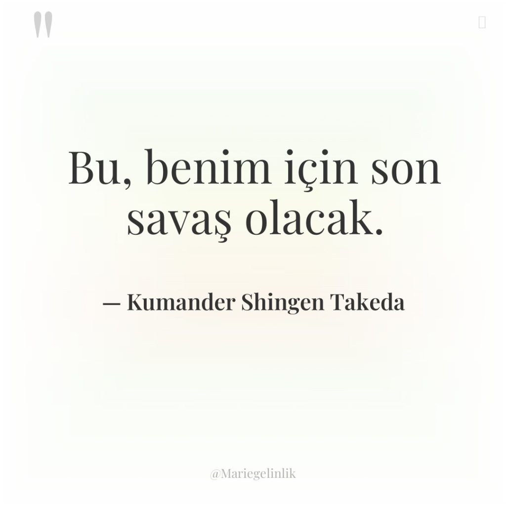 Bu, benim için son savaş olacak.