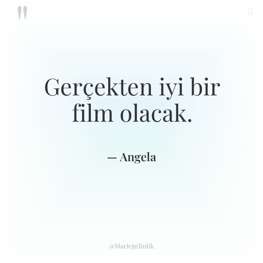 Gerçekten iyi bir film olacak.