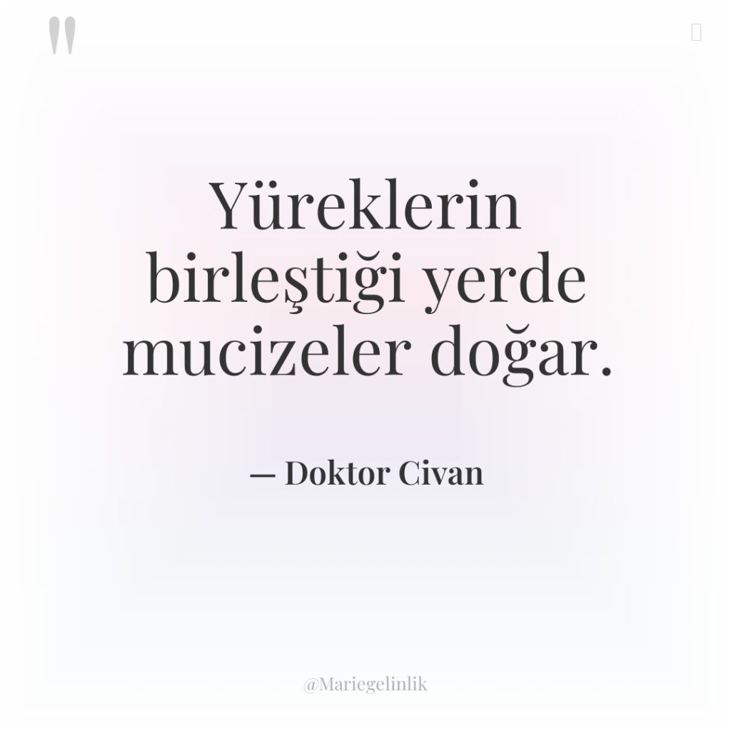 Yüreklerin birleştiği yerde mucizeler doğar.