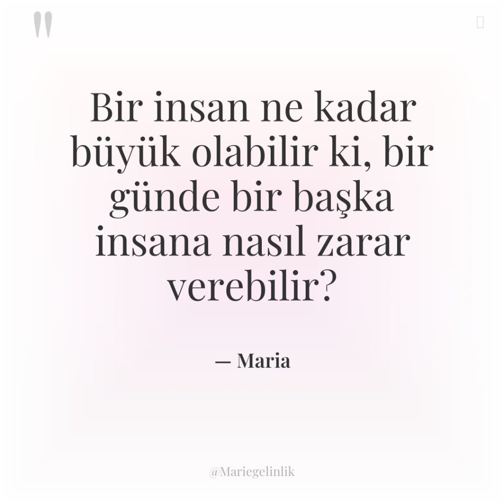 Bir insan ne kadar büyük olabilir ki, bir günde bir…