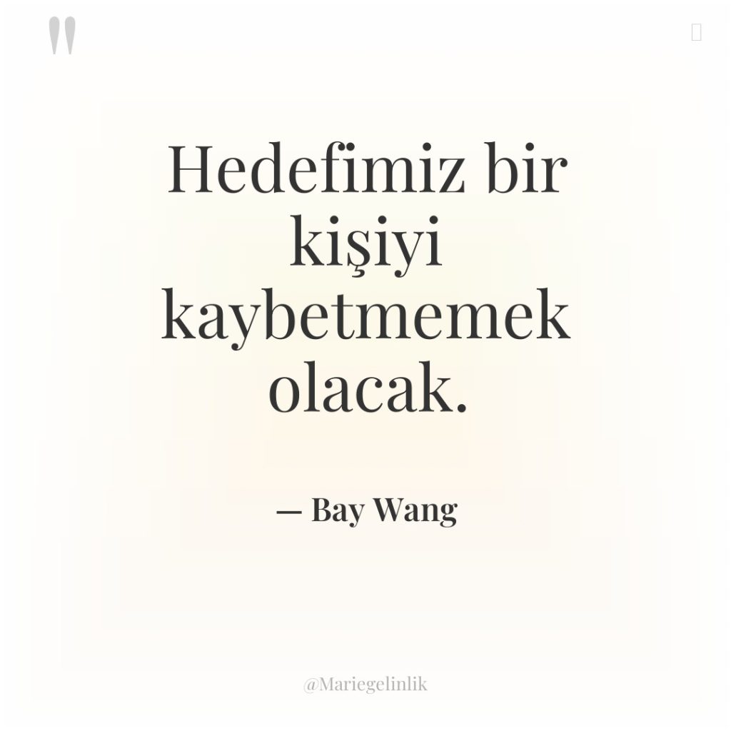 Hedefimiz bir kişiyi kaybetmemek olacak.