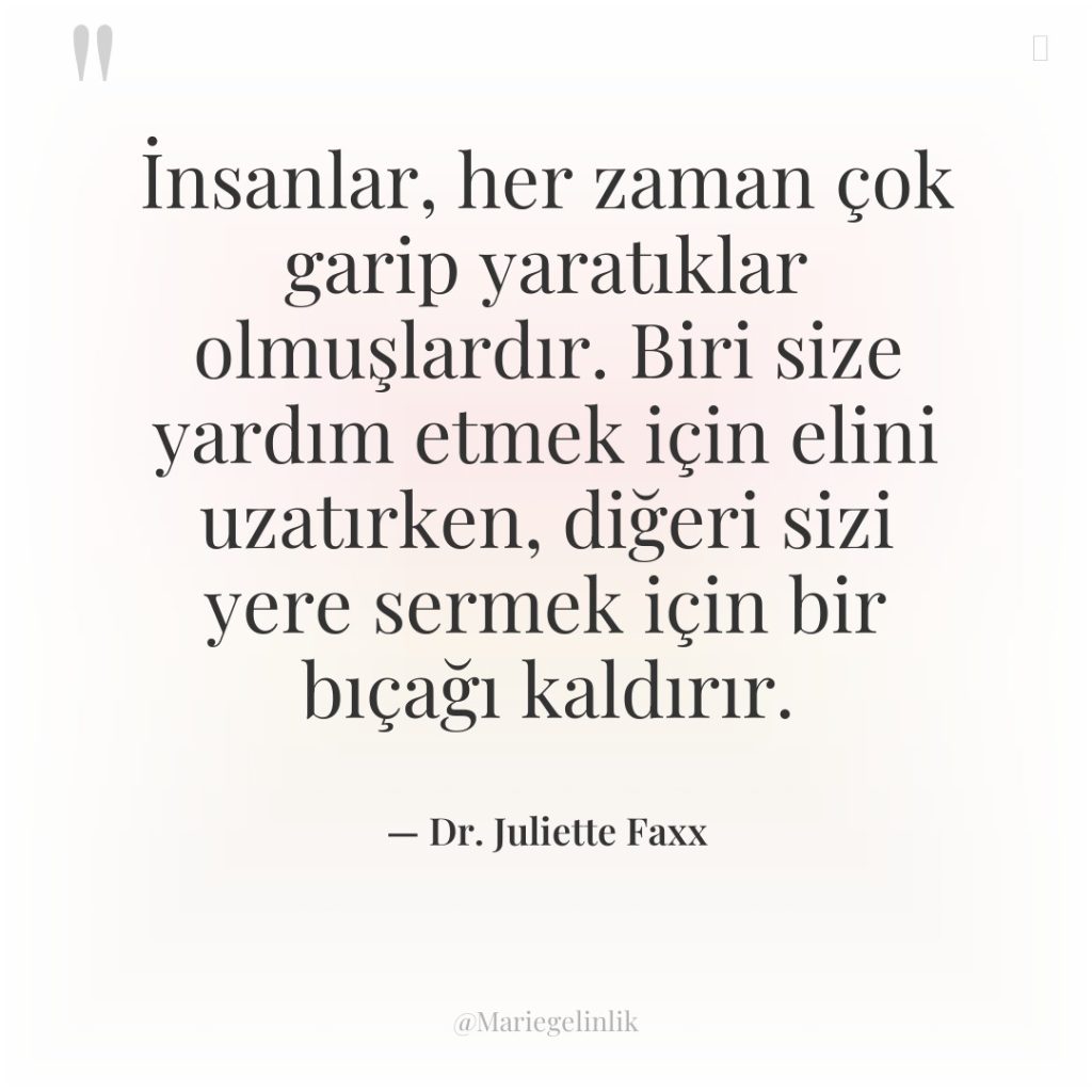 İnsanlar, her zaman çok garip yaratıklar olmuşlardır. Biri size yardım…