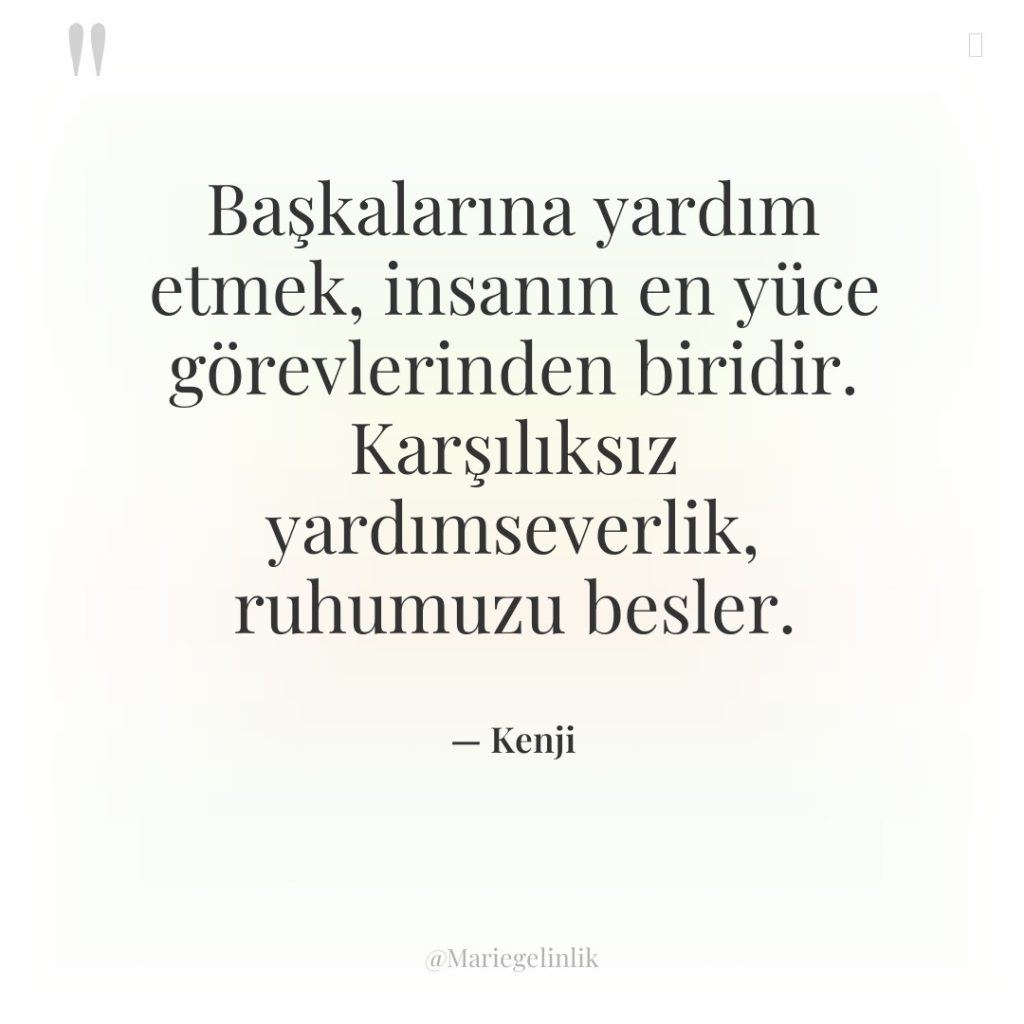 Başkalarına yardım etmek, insanın en yüce görevlerinden biridir. Karşılıksız yardımseverlik,…