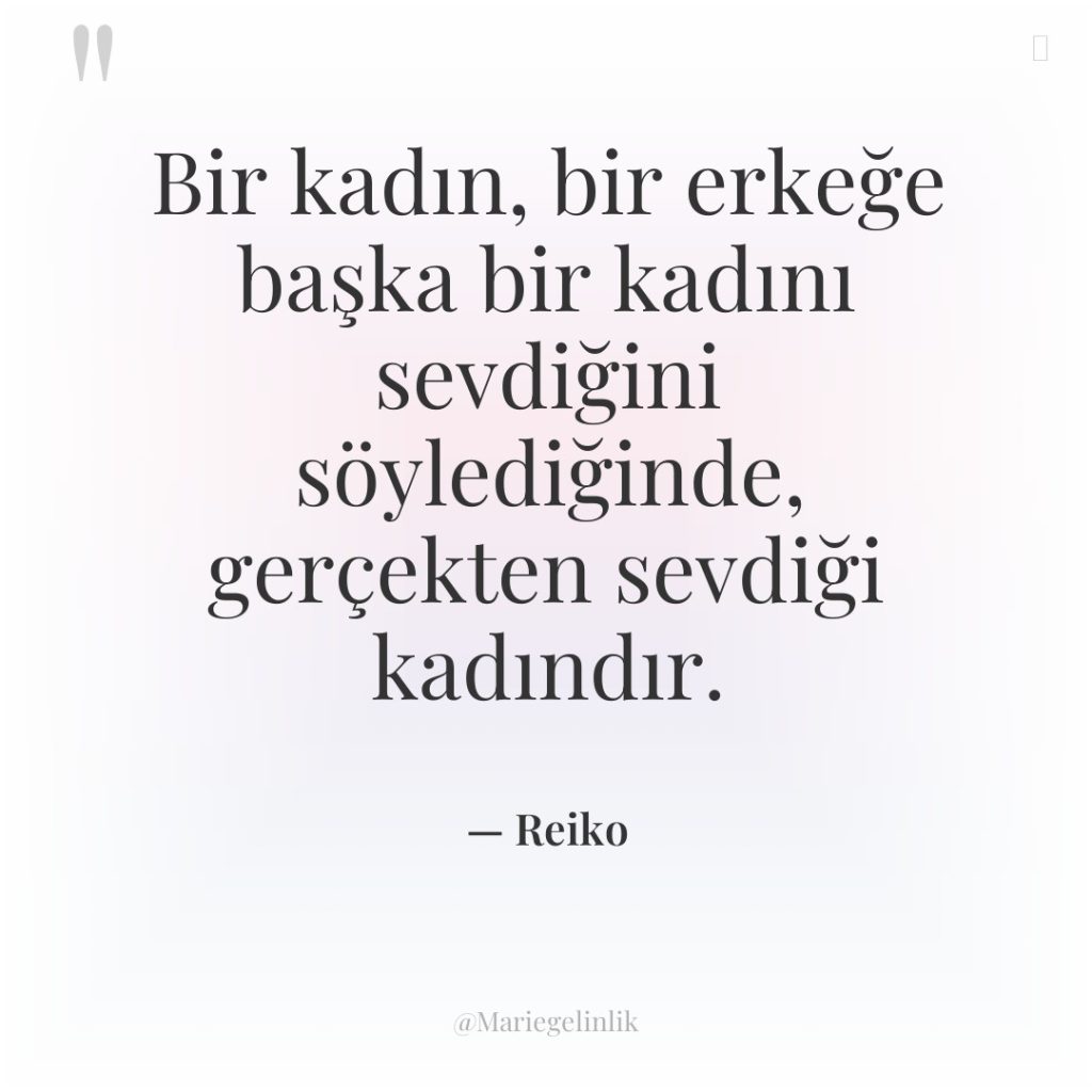 Bir kadın, bir erkeğe başka bir kadını sevdiğini söylediğinde, gerçekten…