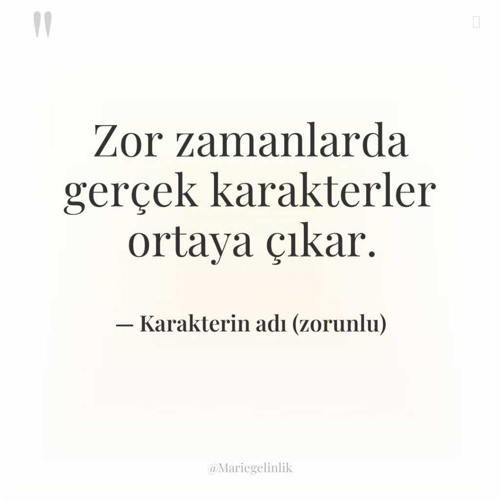 Zor zamanlarda gerçek karakterler ortaya çıkar.