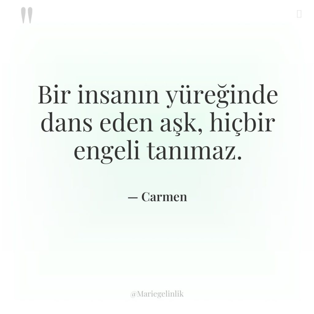 Bir insanın yüreğinde dans eden aşk, hiçbir engeli tanımaz.