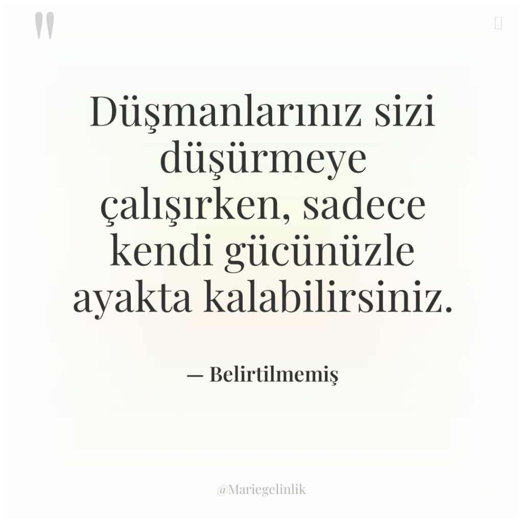 Düşmanlarınız sizi düşürmeye çalışırken, sadece kendi gücünüzle ayakta kalabilirsiniz.