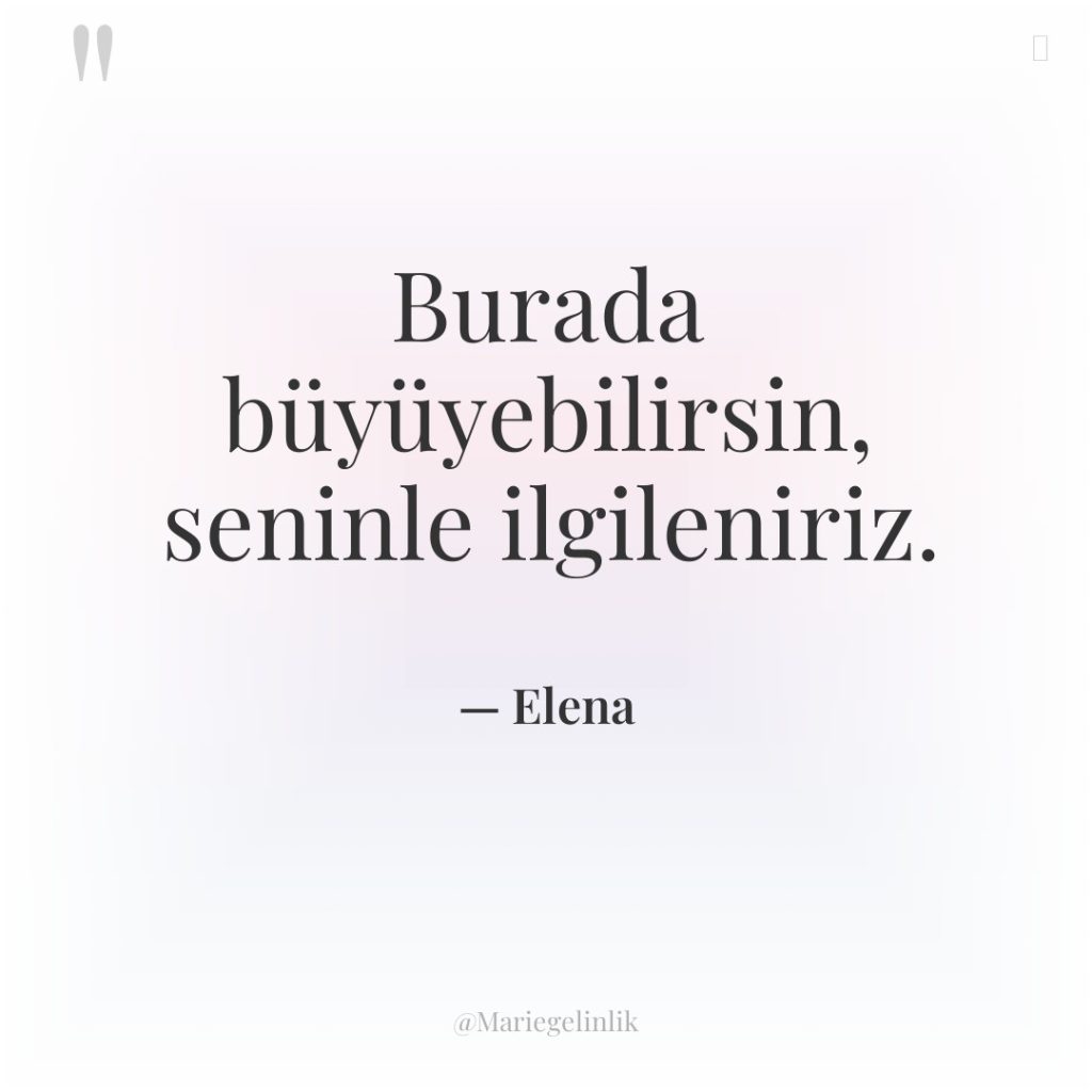 Burada büyüyebilirsin, seninle ilgileniriz.