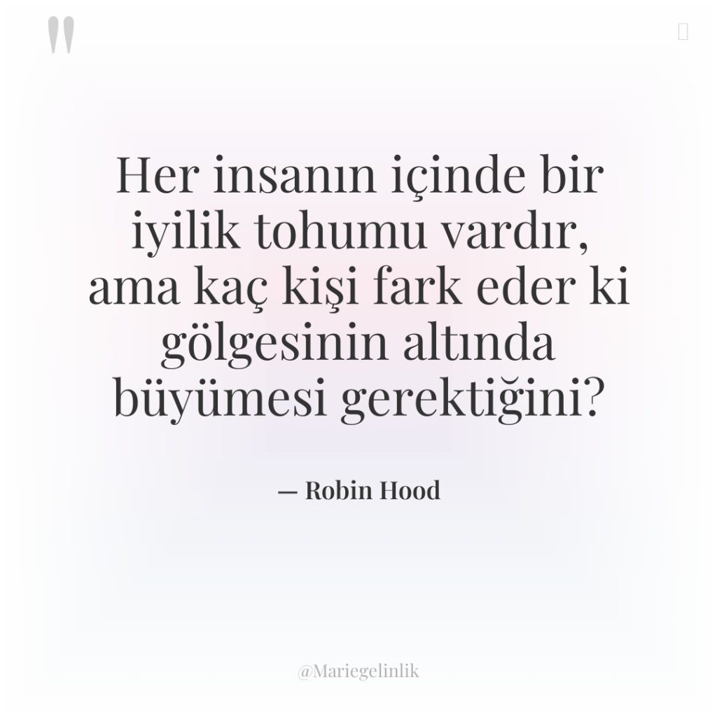 Her insanın içinde bir iyilik tohumu vardır, ama kaç kişi…
