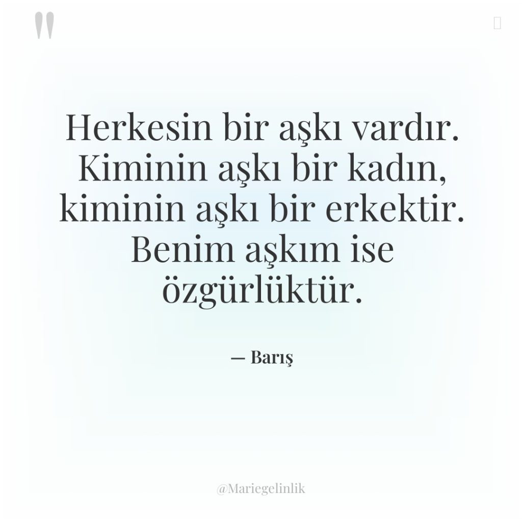 Herkesin bir aşkı vardır. Kiminin aşkı bir kadın, kiminin aşkı…