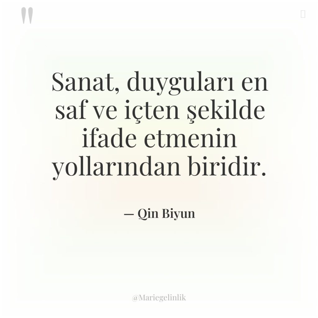 Sanat, duyguları en saf ve içten şekilde ifade etmenin yollarından…