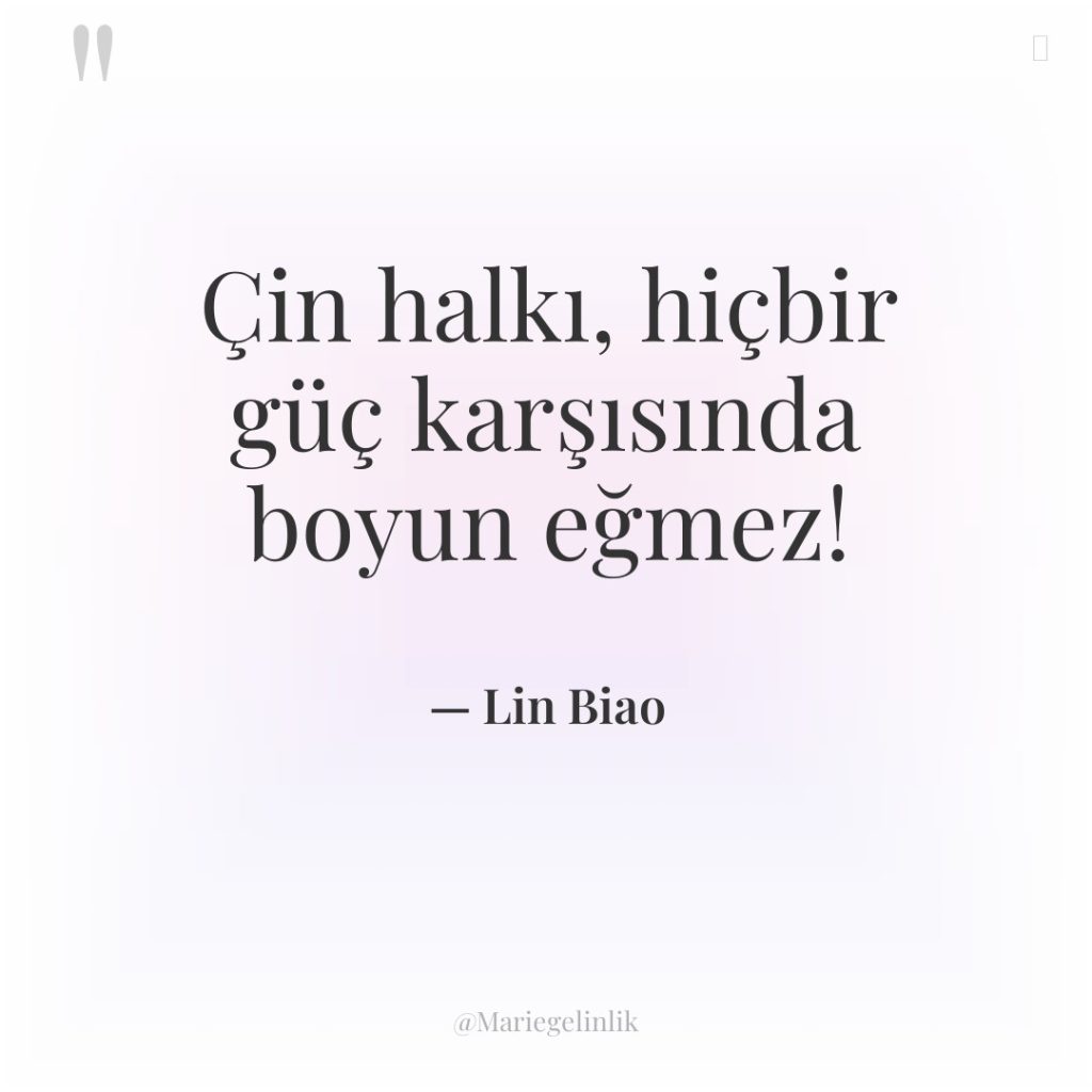 Çin halkı, hiçbir güç karşısında boyun eğmez!