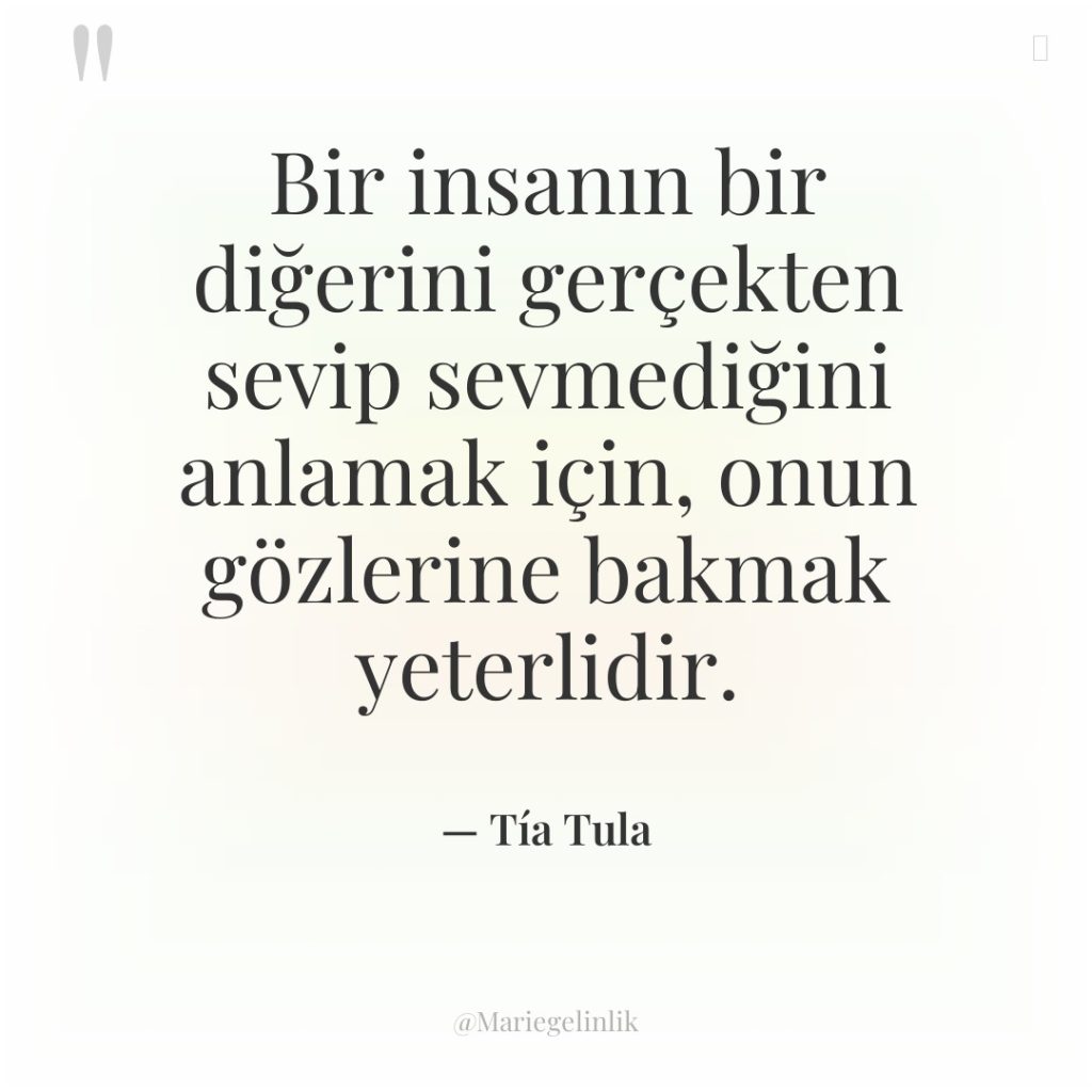 Bir insanın bir diğerini gerçekten sevip sevmediğini anlamak için, onun…