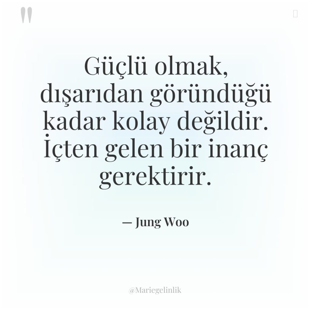Güçlü olmak, dışarıdan göründüğü kadar kolay değildir. İçten gelen bir…