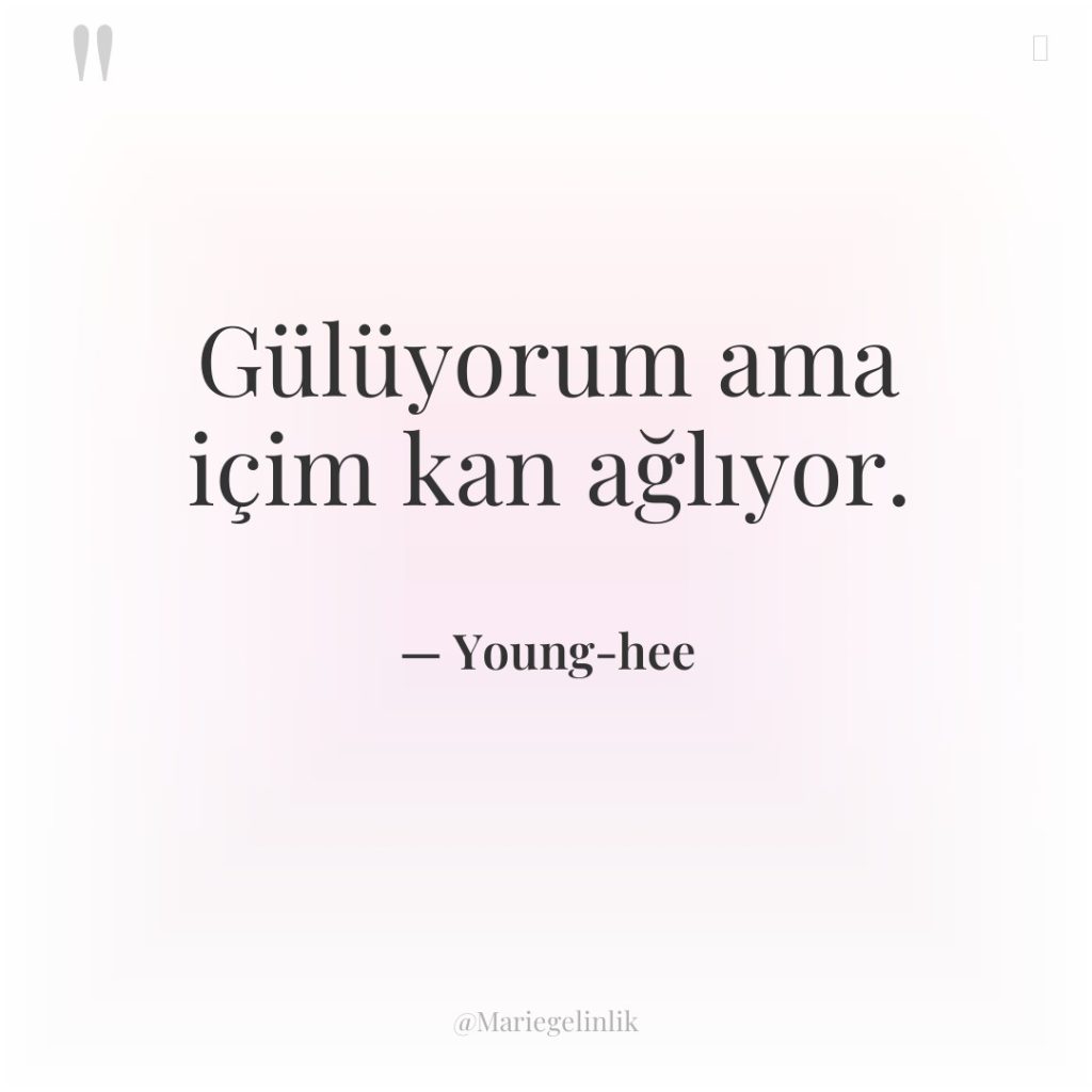 Gülüyorum ama içim kan ağlıyor.