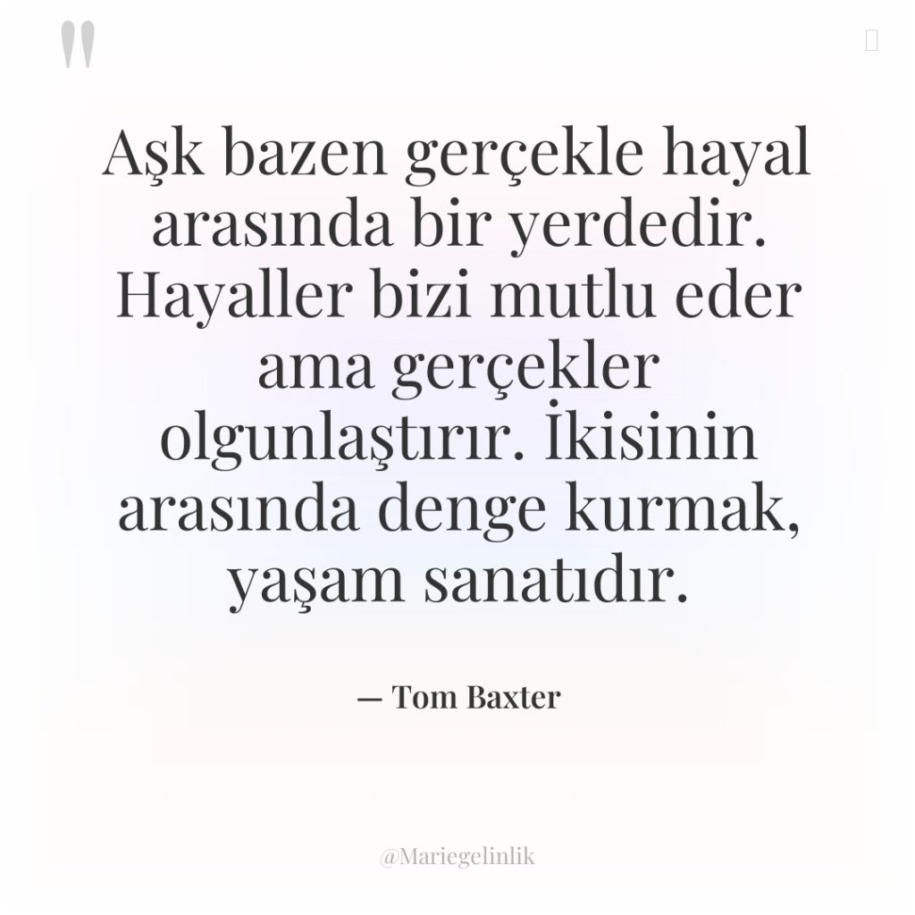 Aşk bazen gerçekle hayal arasında bir yerdedir. Hayaller bizi mutlu…