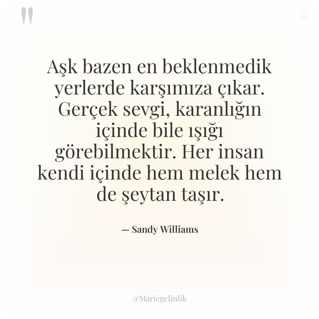 Aşk bazen en beklenmedik yerlerde karşımıza çıkar. Gerçek sevgi, karanlığın…