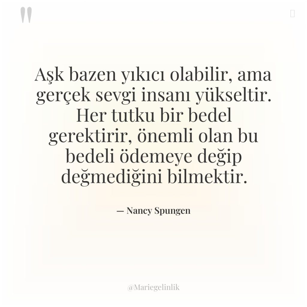 Aşk bazen yıkıcı olabilir, ama gerçek sevgi insanı yükseltir. Her…