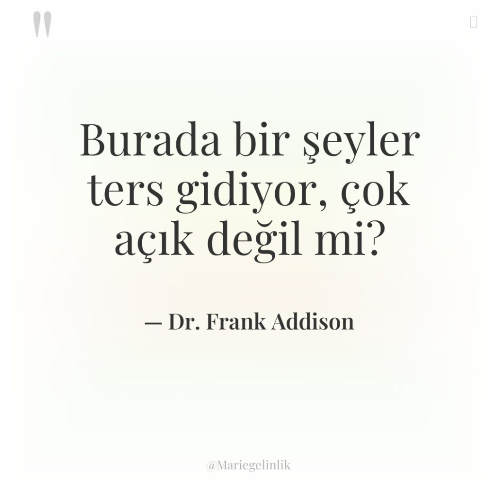 Burada bir şeyler ters gidiyor, çok açık değil mi?