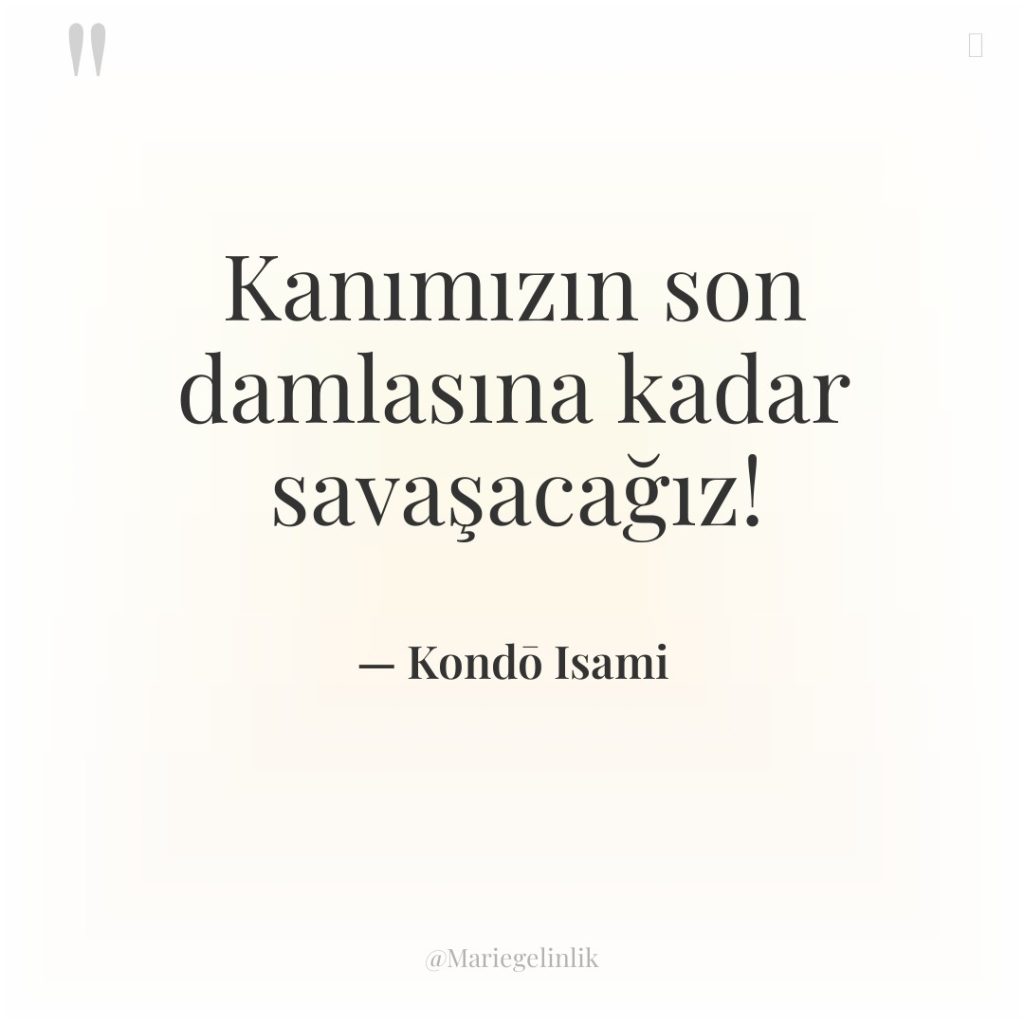 Kanımızın son damlasına kadar savaşacağız!