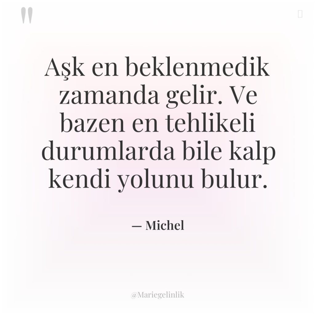 Aşk en beklenmedik zamanda gelir. Ve bazen en tehlikeli durumlarda…