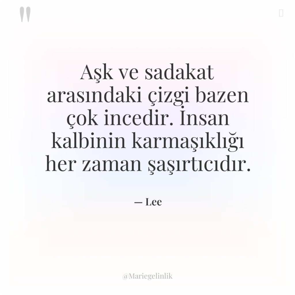 Aşk ve sadakat arasındaki çizgi bazen çok incedir. İnsan kalbinin…