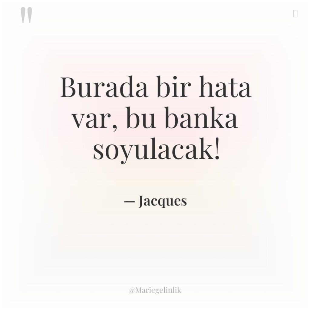 Burada bir hata var, bu banka soyulacak!