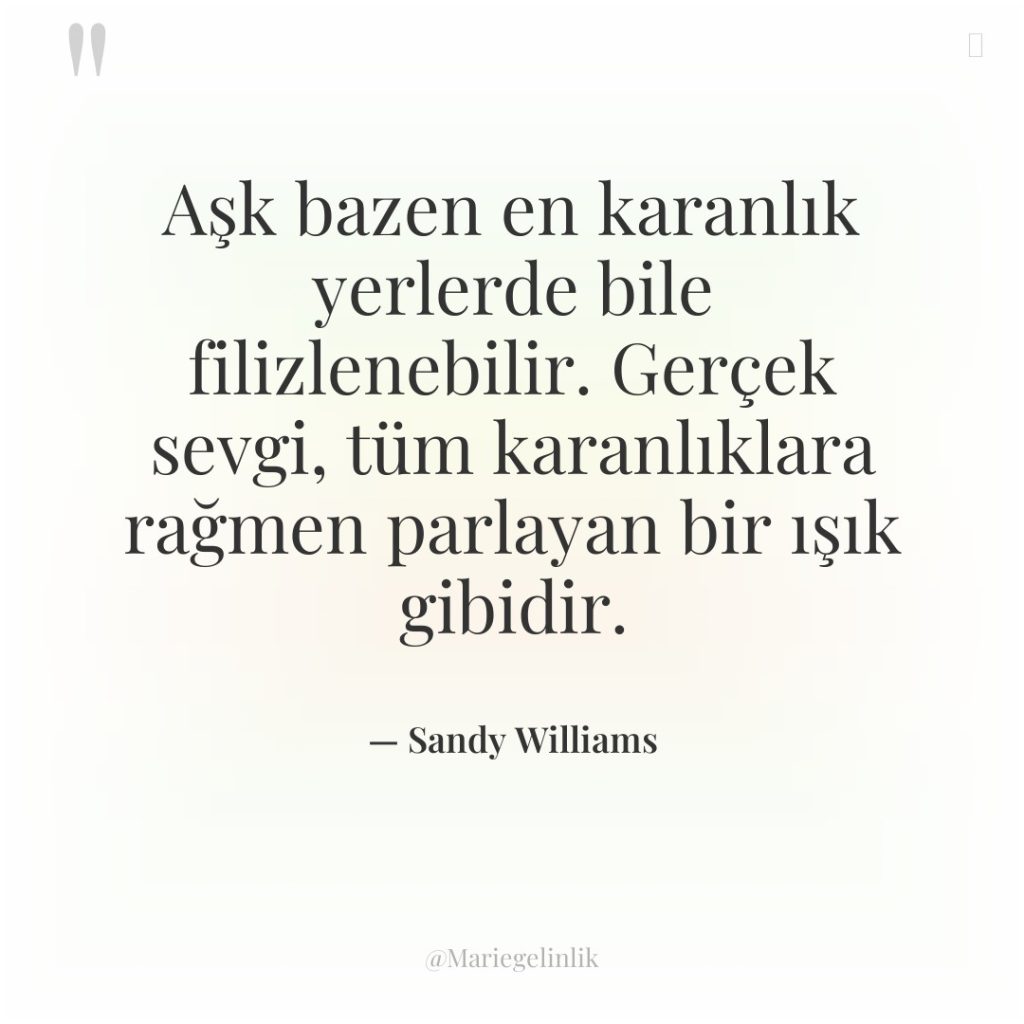 Aşk bazen en karanlık yerlerde bile filizlenebilir. Gerçek sevgi, tüm…