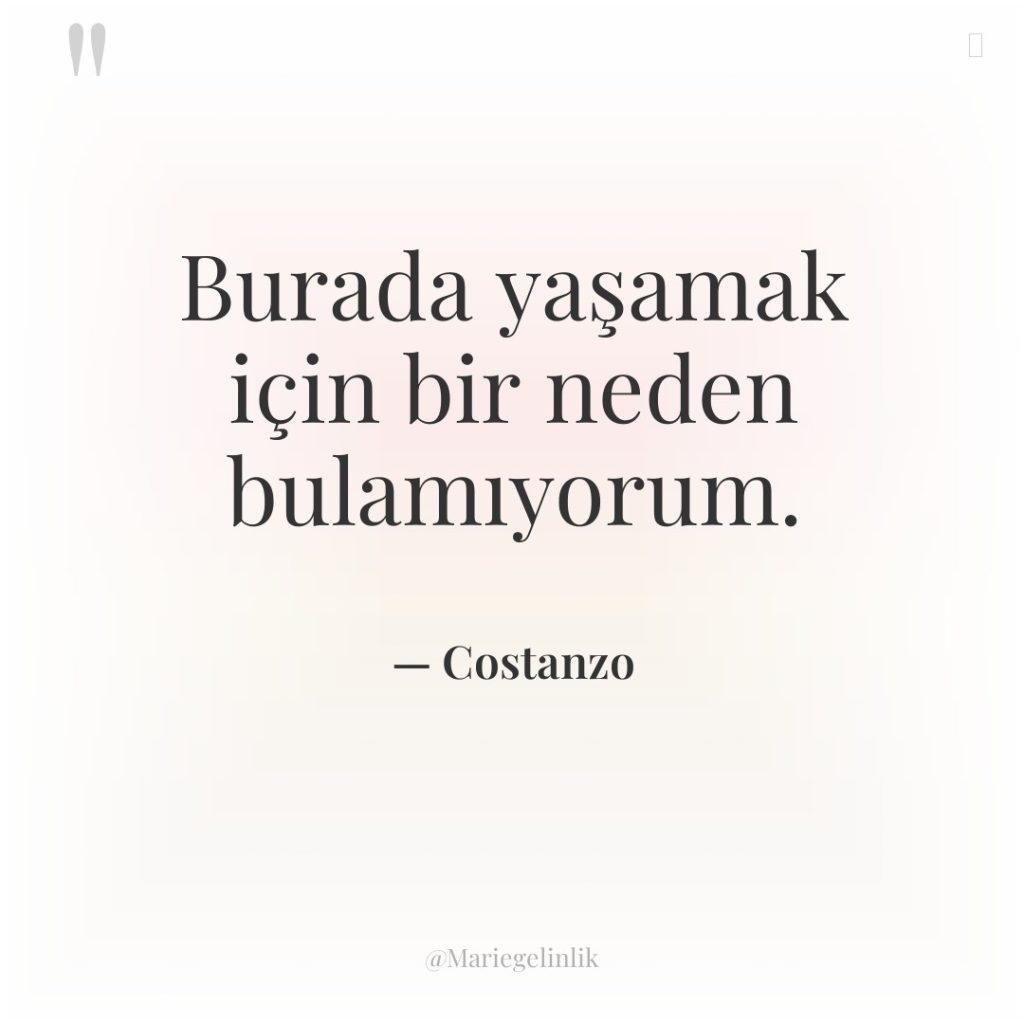 Burada yaşamak için bir neden bulamıyorum.