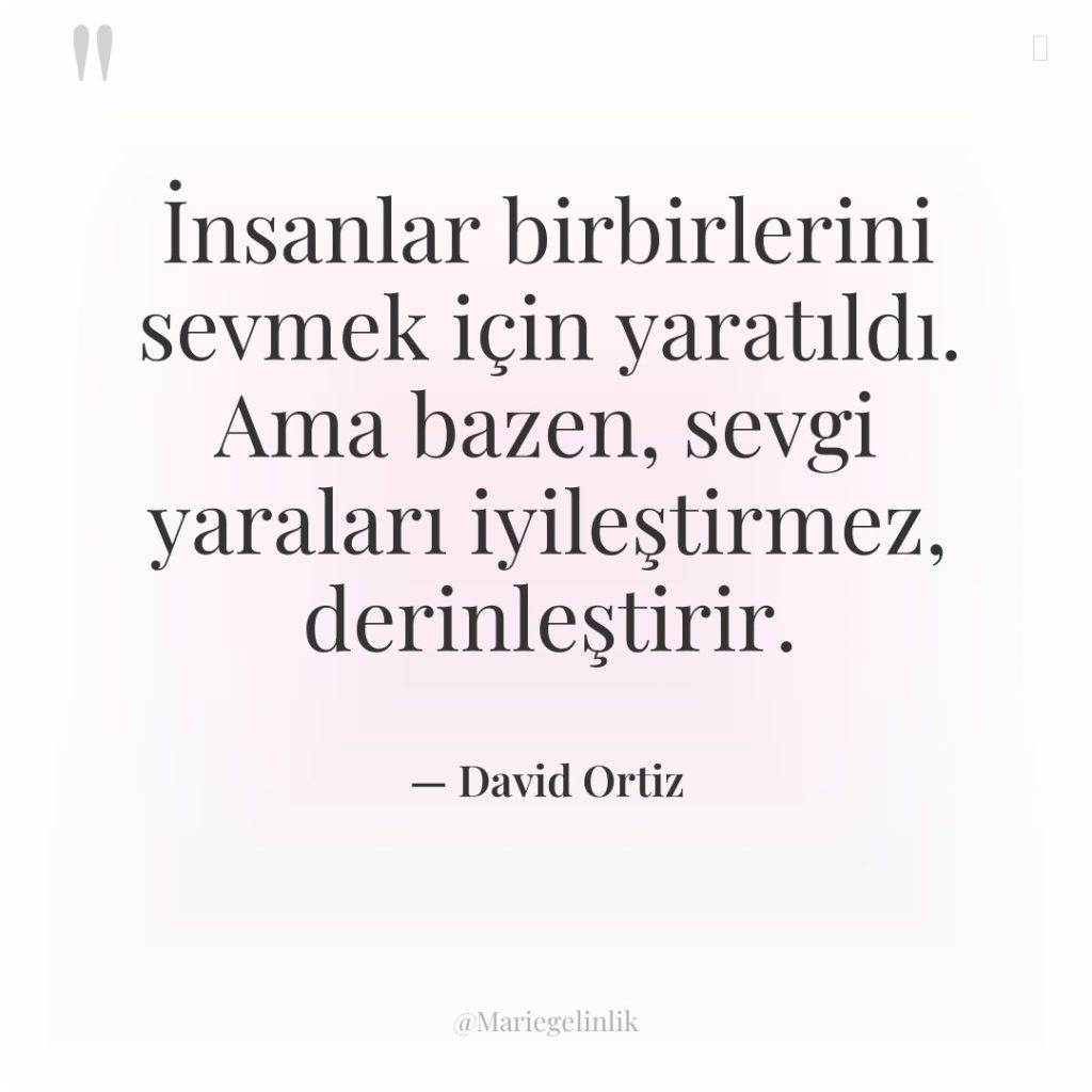 İnsanlar birbirlerini sevmek için yaratıldı. Ama bazen, sevgi yaraları iyileştirmez,…