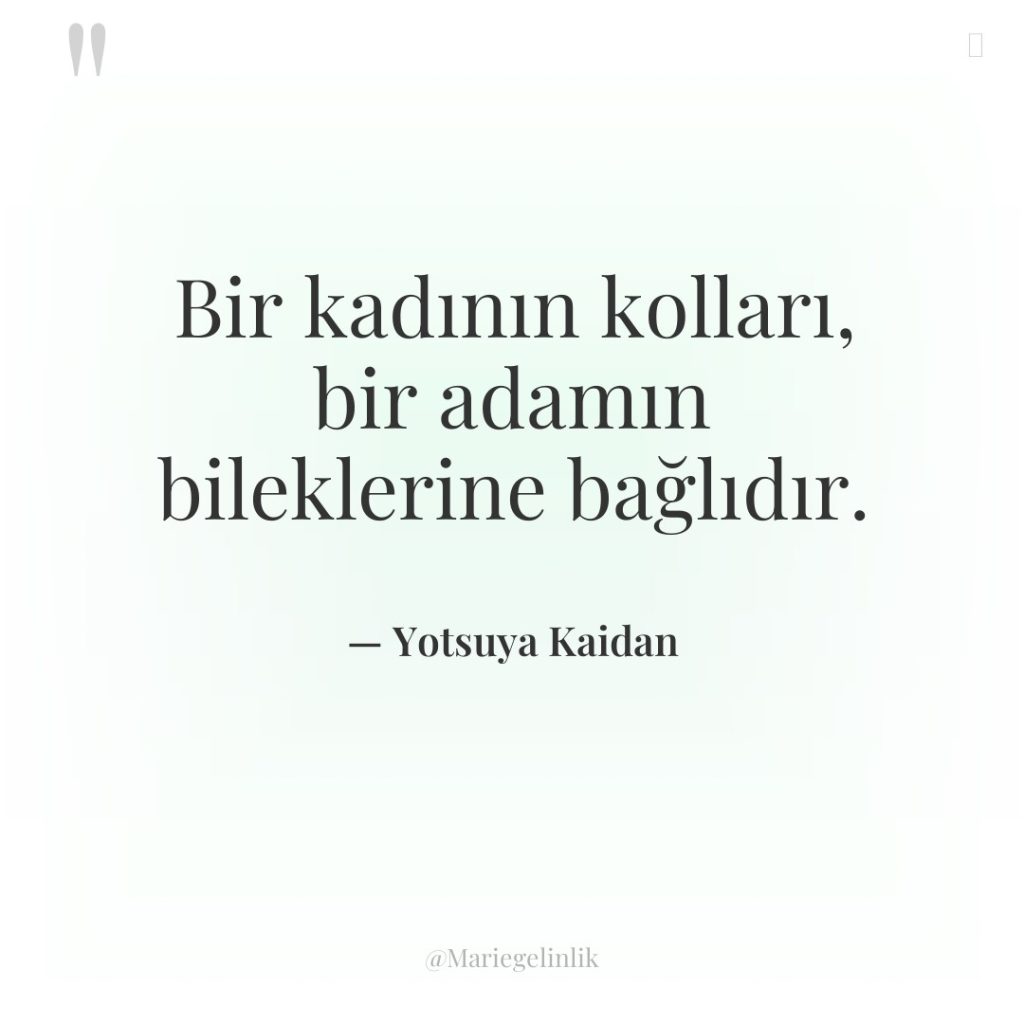 Bir kadının kolları, bir adamın bileklerine bağlıdır.