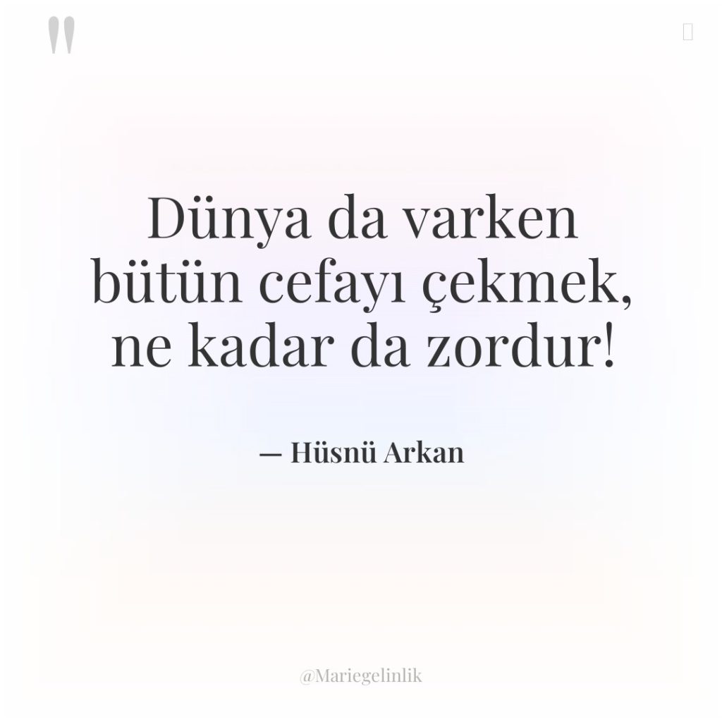 Dünya da varken bütün cefayı çekmek, ne kadar da zordur!
