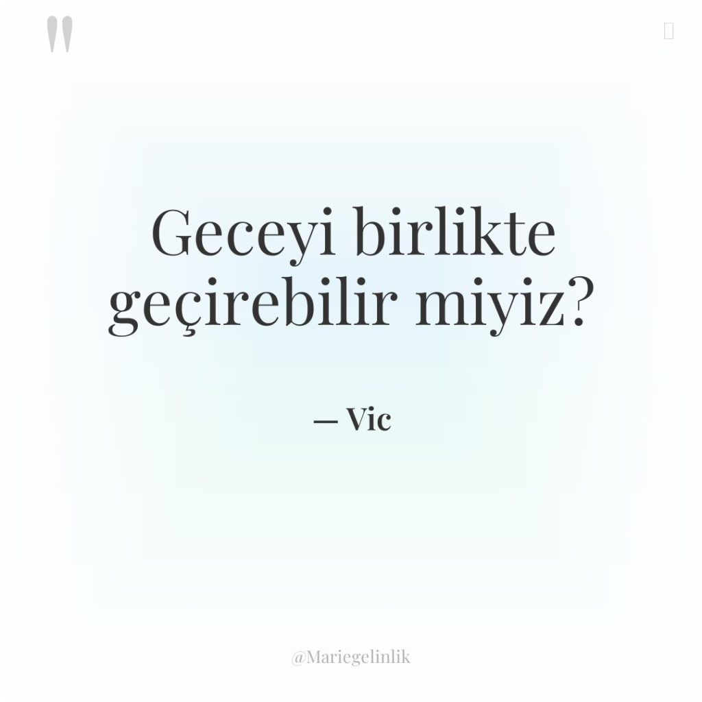 Geceyi birlikte geçirebilir miyiz?