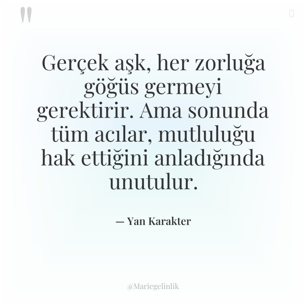 Gerçek aşk, her zorluğa göğüs germeyi gerektirir. Ama sonunda tüm…