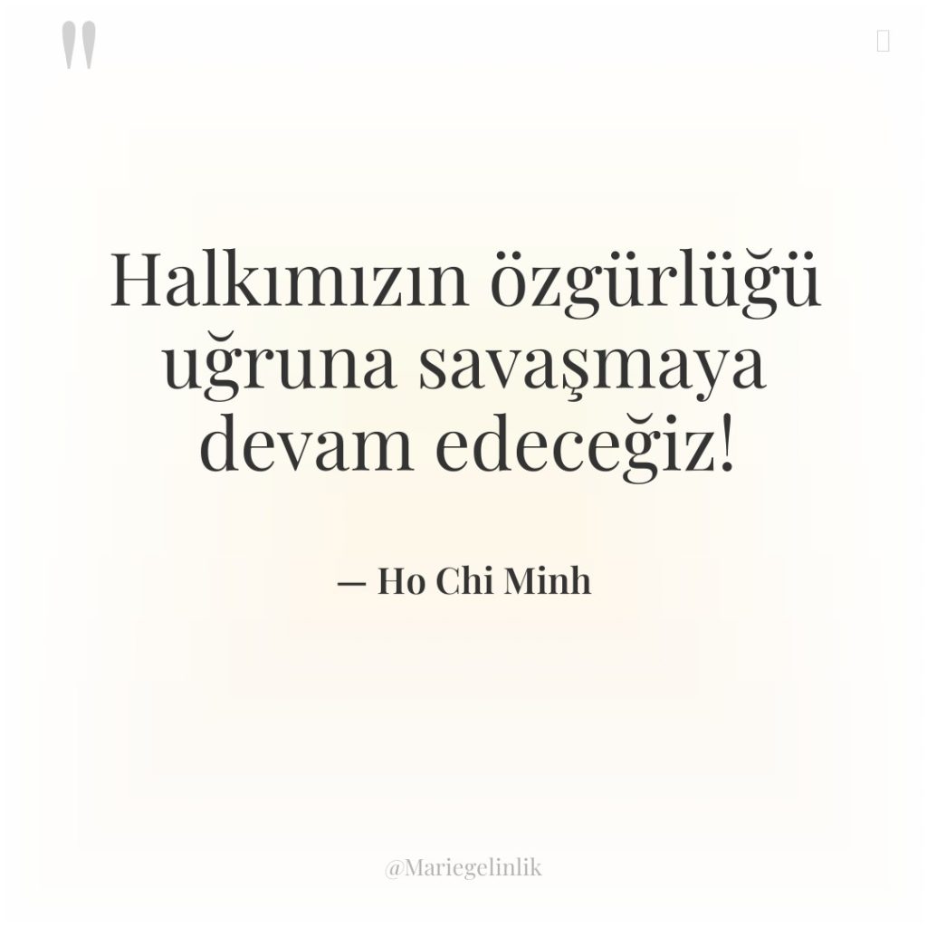 Halkımızın özgürlüğü uğruna savaşmaya devam edeceğiz!