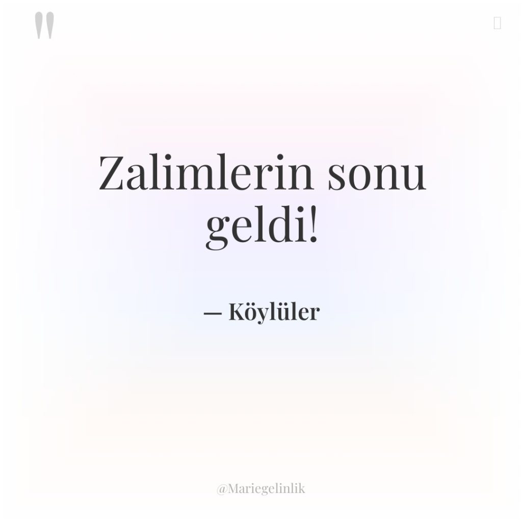 Zalimlerin sonu geldi!