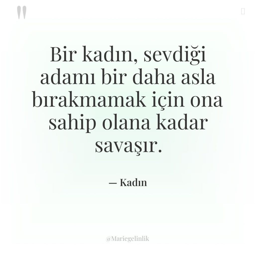 Bir kadın, sevdiği adamı bir daha asla bırakmamak için ona…