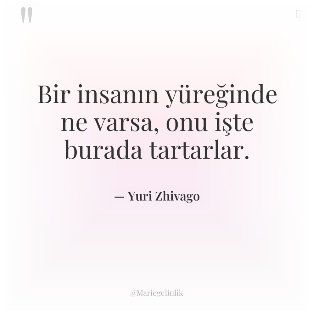 Bir insanın yüreğinde ne varsa, onu işte burada tartarlar.