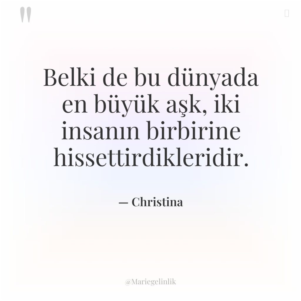 Belki de bu dünyada en büyük aşk, iki insanın birbirine…