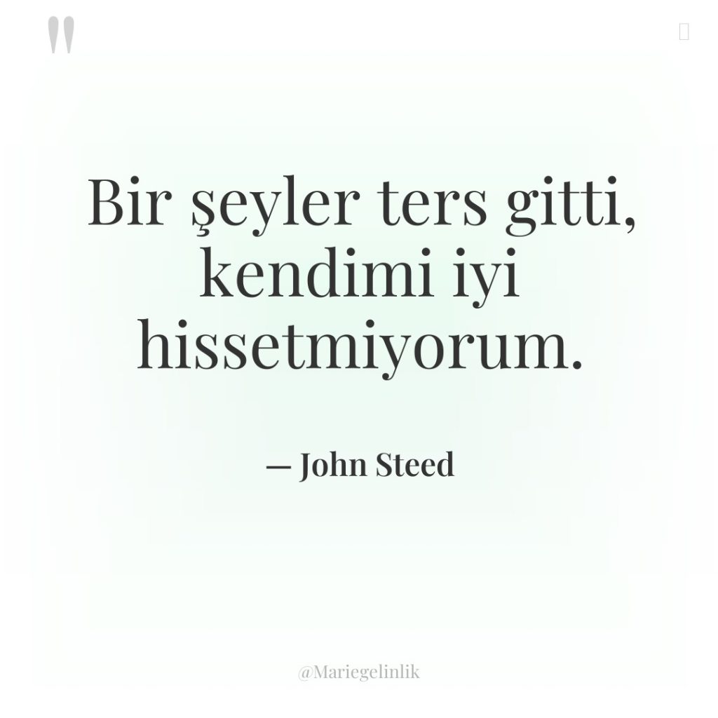 Bir şeyler ters gitti, kendimi iyi hissetmiyorum.