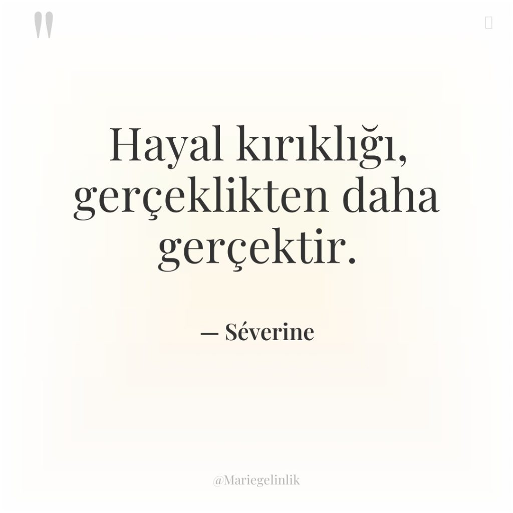 Hayal kırıklığı, gerçeklikten daha gerçektir.