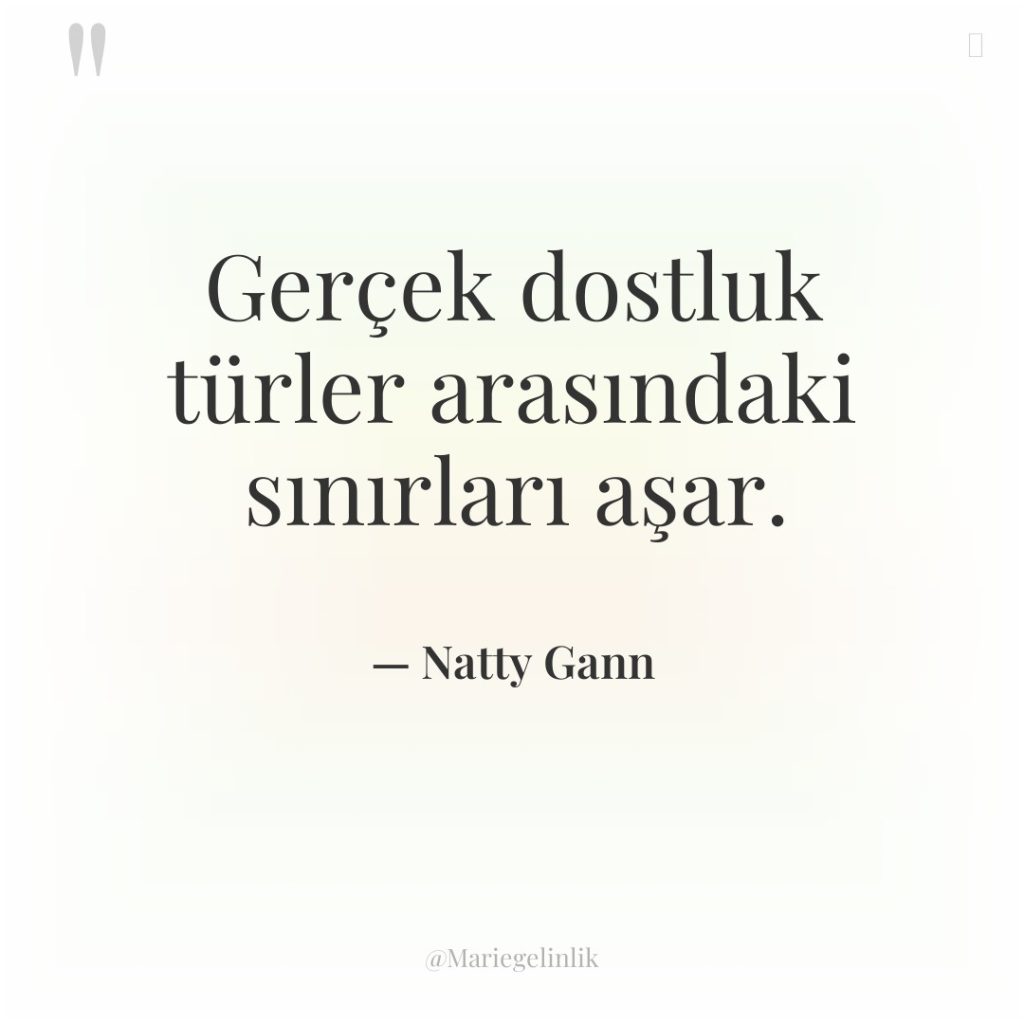 Gerçek dostluk türler arasındaki sınırları aşar.